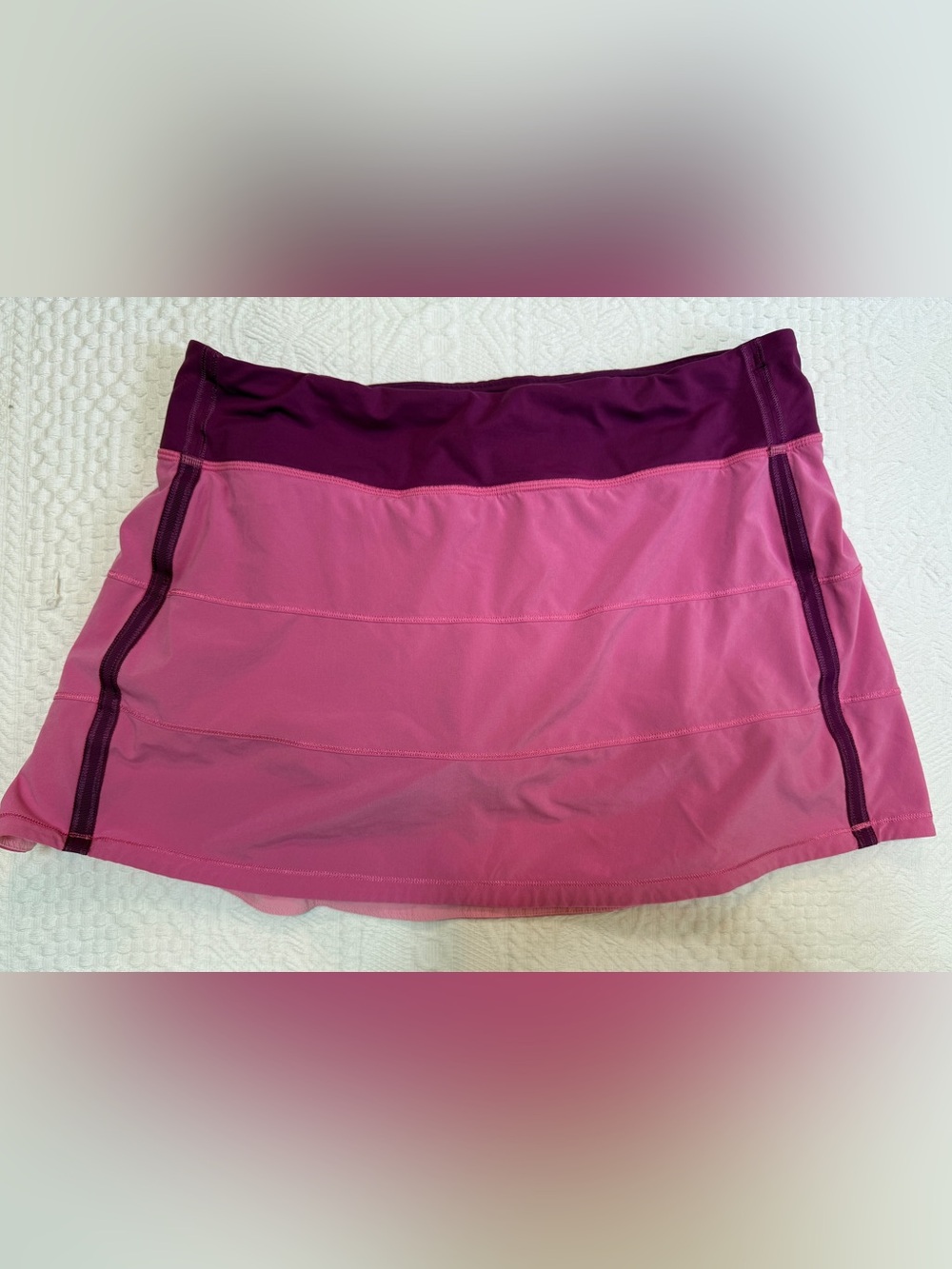Lululemon Pace Rival Skirt Skort Sz 10 Pink Pickleball Tennis Golf Run